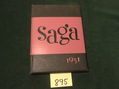ORIGINAL1951 CRESTON  High School ''SAGA'' Yearbook - Grand Rapids, Michigan ~#895