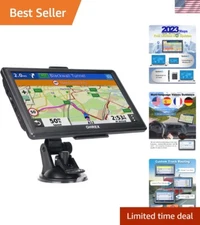 Professional Truck GPS Navigator with Real Voice Broadcast and Postcode Support