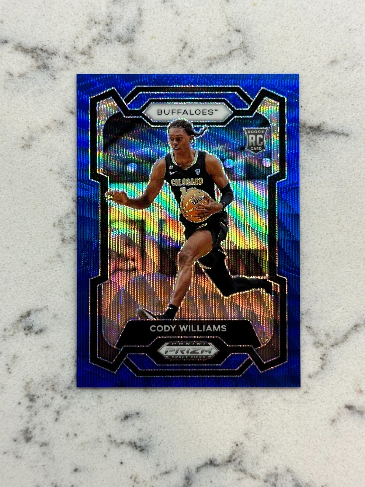 2024 PRIZM DRAFT PICKS CODY WILLIAMS BLUE WAVE  /249 ROOKIE RC JAZZ