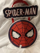 Spider-Man 10" Hanging Sign Wood Plaque Wall Decoration BRAND NEW SPIDER MAN