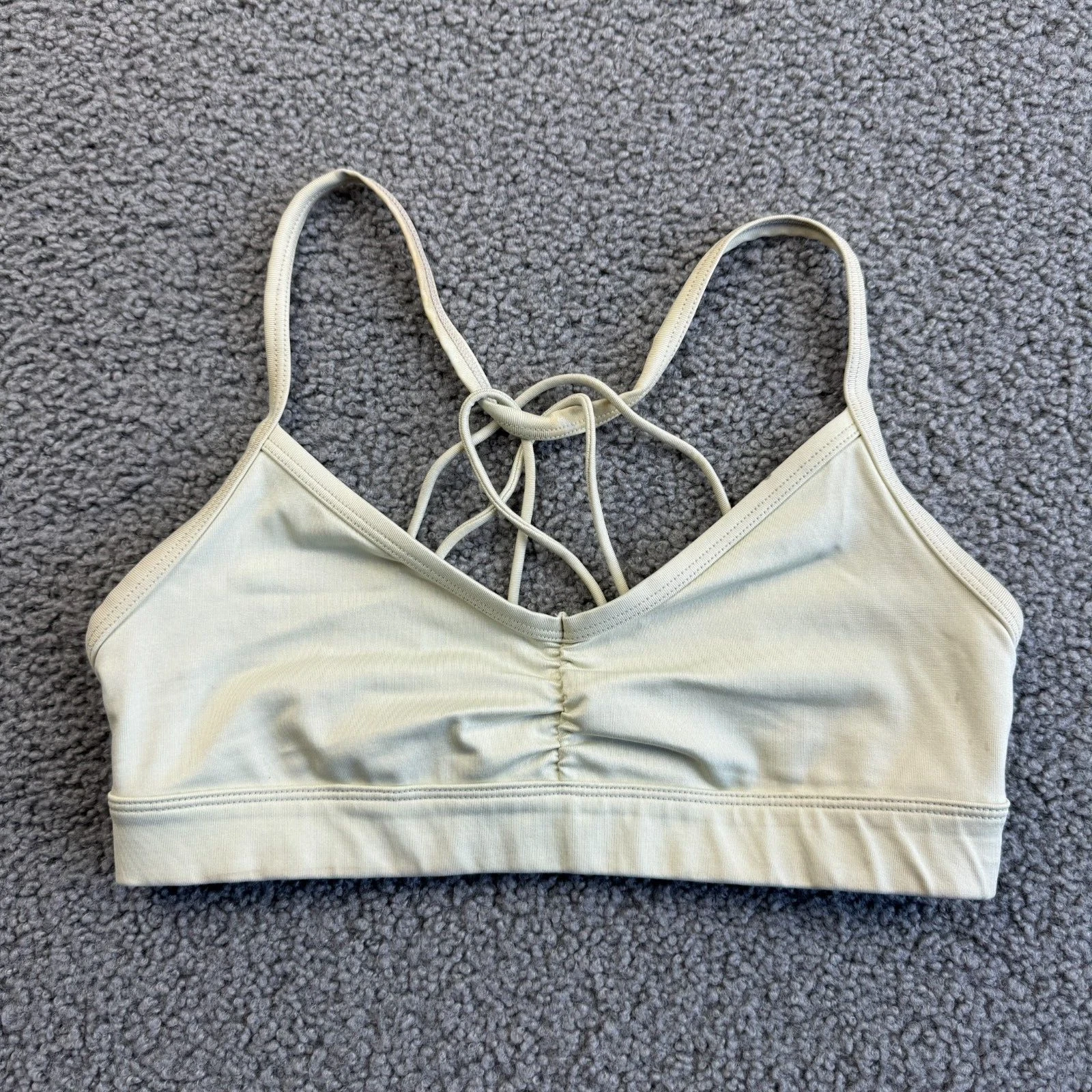 alo-yoga lavish strappy longline unpadded tank-bra
