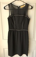 EUC Princess Vera Wang Black Silver Chain Dress - SIZE 0