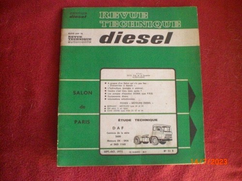 Revue Technique / Manuel Pour Moteurs Diesel DAF - Occasion