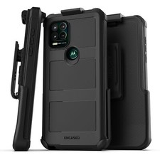 Moto G Stylus 5G Belt Clip Case, Protective Phone Case with Holster Black