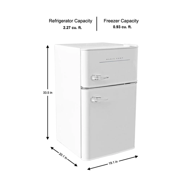 Frigidaire Efr840 3.2 CU FT 2 Door Retro Mini Fridge Refrigerator