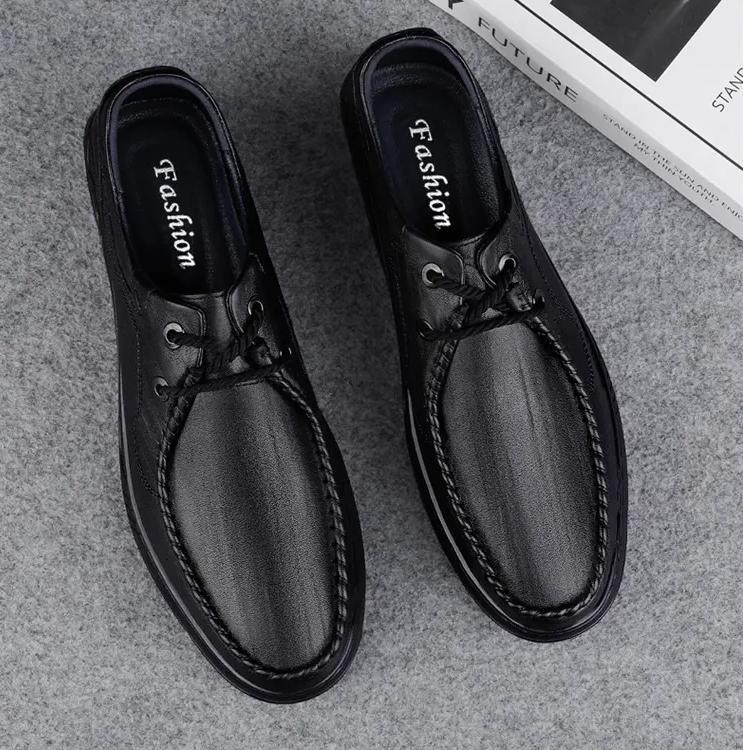 SAOLA Mocassini business retrò da uomo britannici punta rotonda in pelle scarpe casual nuove