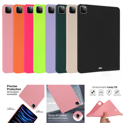 Silikon Hülle für iPad 6/7/8/9/10/11 Air Pro 11 13 Schutzhülle Tasche Slim Case