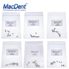 Dental Orthodontic Bracket Braces In Bulk Mini Roth 022 Slot Hooks 345 Metal