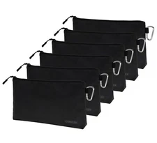 Coreflex 6 Pack Tool Pouch Zipper Bag, Small Tool Bag, Multipurpose Storage, Blk