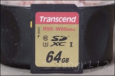 Transcend 64GB R95   W60MB/s Class 10 SDXC Memory Card - Nice Condition
