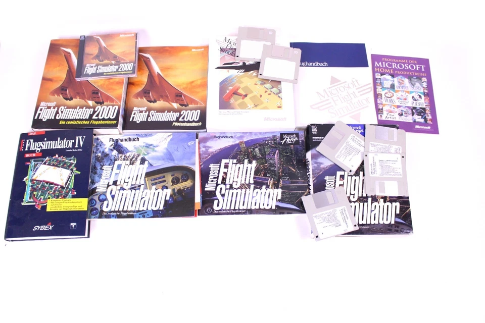 3 Videospiele Microsoft Flight Simulator Vers. 4.0 5.1 3,5" Disk 2000 CD BIG-Box - Bild 1 von 1