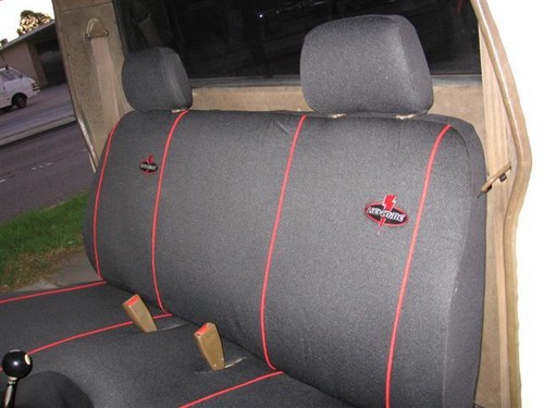 GREY FUR BENCH SEAT COVER (SHEEPSKIN LOOK)FIT HOLDEN RODEO 1989 - 2002, - Picture 6 of 7