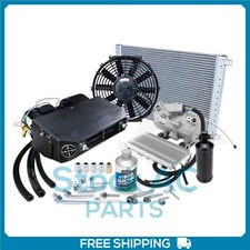 New Ac Universal Kit Underdash Electric Compressor Air Conditioner 12v New Ac Universal Kit Underdash Electric Compressor Air Conditioner 12v