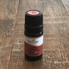 Plant Therapy Organic Vetiver Vetiveria Zizanioides Essential Oils 5mL Bottle