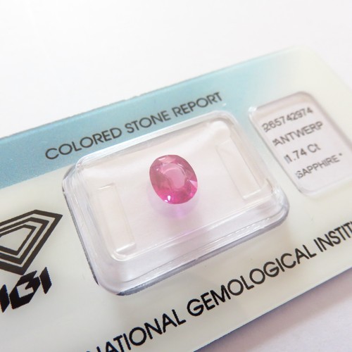 1.74 CT CERTIFIED STUNNING OVAL SAPPHIRE GEMSTONE - 第 1/4 張圖片