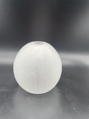 Lampenschirm G9 Ersatz Rauch Chrom Glas 100mm Gewinde Glas Loch 20mm Opal Glas