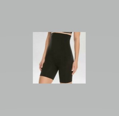 NWT Spanx Mid-Thigh Super High Waisted Shapers in Black Women's 3