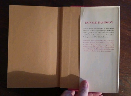 CAUGHT SHORT 1st Edition 1st Printing DONALD DAVIDSON 1972 Hank Aaron Atheneum - Picture 9 of 9
