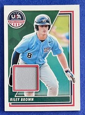 Riley Brown 2022 Panini USA Stars & Stripes JERSEY RELIC Rookie #USAM-RB