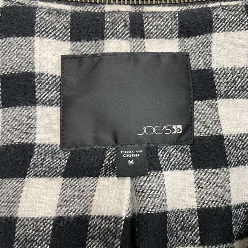 Mens Joe's Jeans Black Peacoat Checkered Lining Size Medium Overcoat Button down - Picture 3 of 7