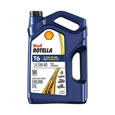 Shell Rotella T6 Full Synthetic 5W-40 Diesel Engine Oil (1-Gallon, Case of 3)