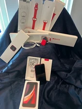 APPLE "PRODUCT RED" phone and watch package