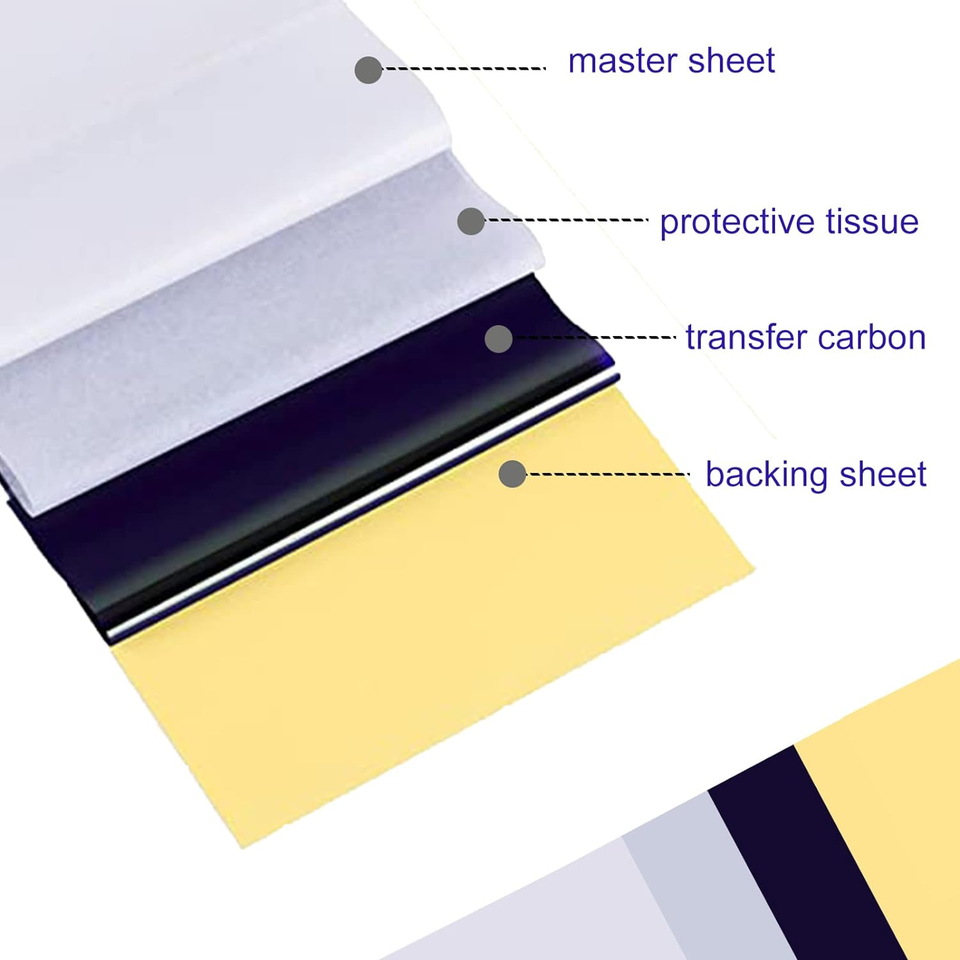 25PCS Tattoo Transfer Paper, Tattoo Stencil Papers Tracing Papers 4