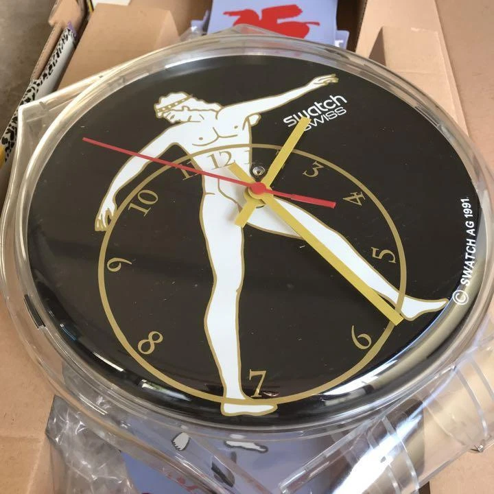 MAXI Swatch Discobolus Wall Hanging Clock 82.6
