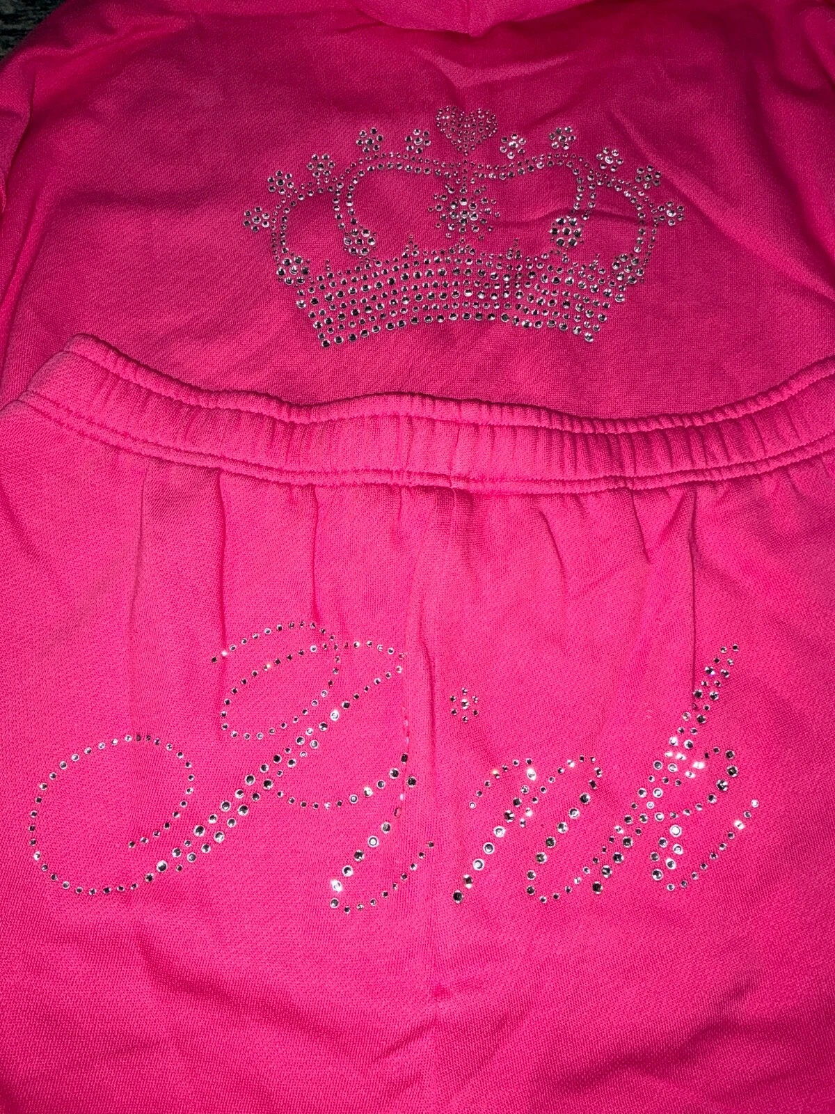 UNDERCOVER Felpa con cappuccio e zip intera Victoria's Secret rosa Bling + set pantaloni campus Carmine Rose L?