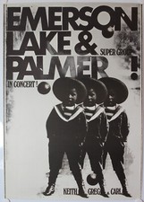Emerson, Lake & Palmer in Concert, Poster Plakat, Konzert, Live, 1971, Kieser