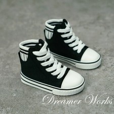 1/3 SD BJD Shoes Sneakers Doll Casual Board Shoes Knitted Cotton Leather Spliced