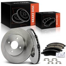 Rotores de freno delanteros + pastillas de freno de cerámica para Nissan Micra 15-17 Versa Note 14-19