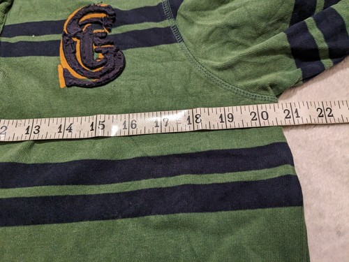 St George By Duffer Mens Rugby Style With Mock Shirt M Medium 20.5 p2p Green - Picture 3 of 9