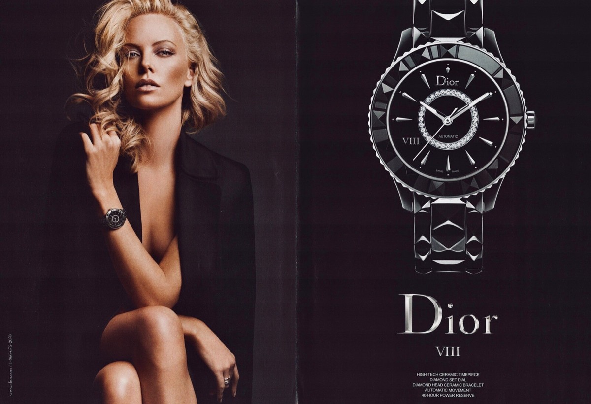 2011 Sexy Lady Blonde CHARLIZE THERON for Dior Watches 2-Page