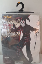 "SINISTER JESTER" Spirit Halloween Child Small 6-8 Halloween Costume, Complete