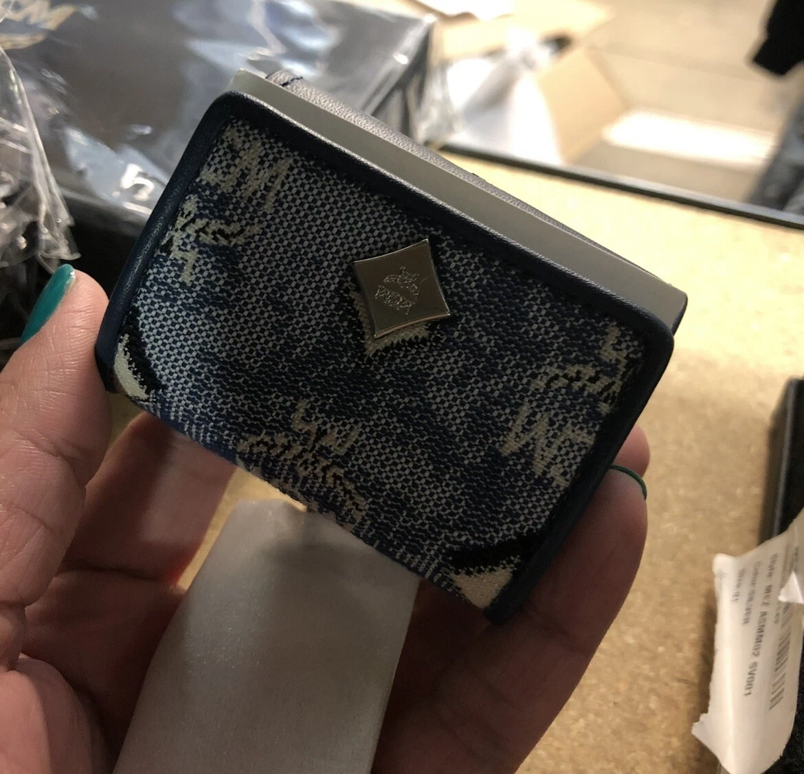 NWT Authentic $280 MCM Vintage Jacquard Airpods Pro Case Buds