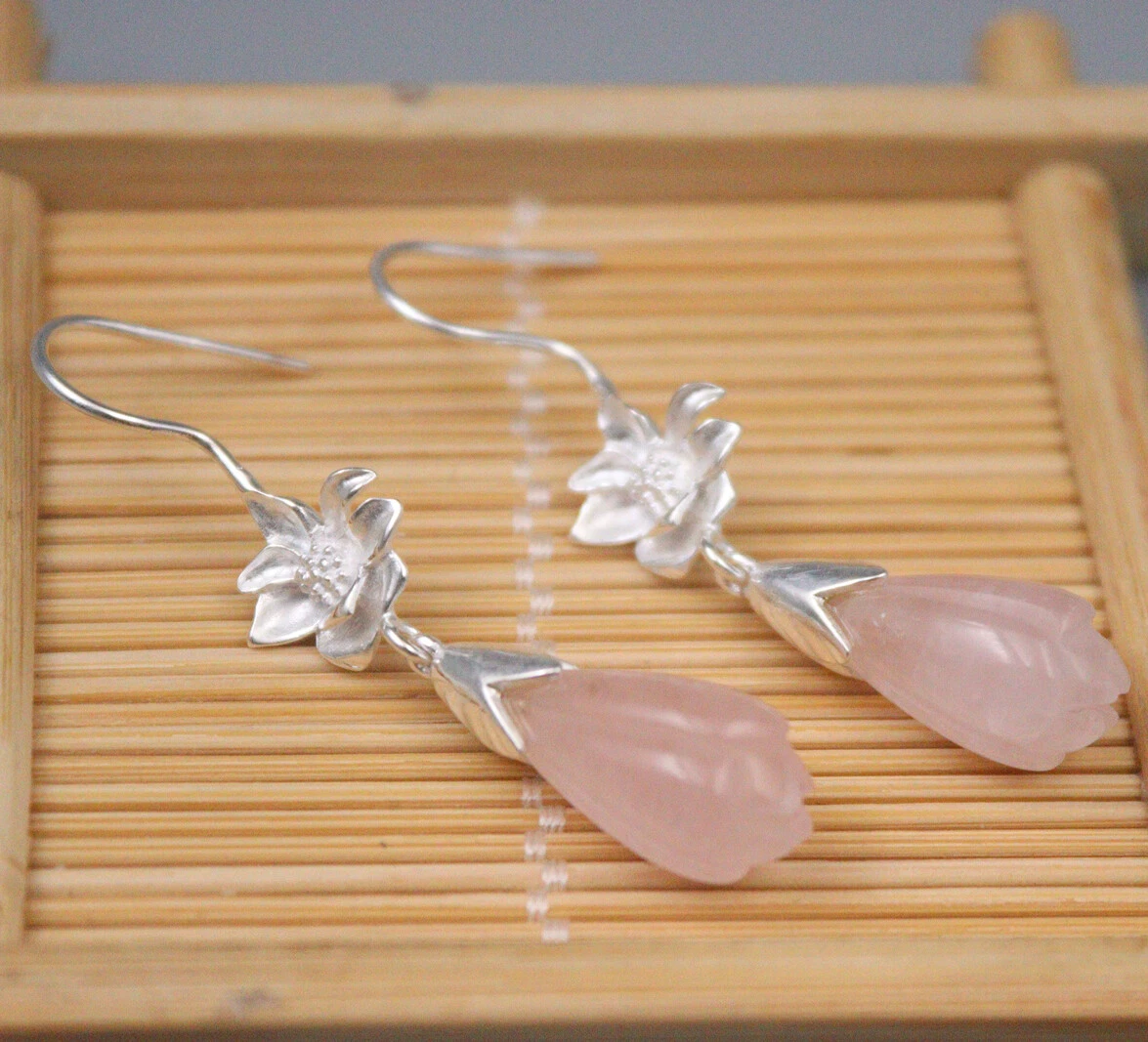 Lotus earrings sale
