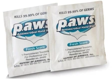 P.A.W.S.® Hand Sanitizing Alcohol Wipe (34400x)  Individual Packet 100/Box