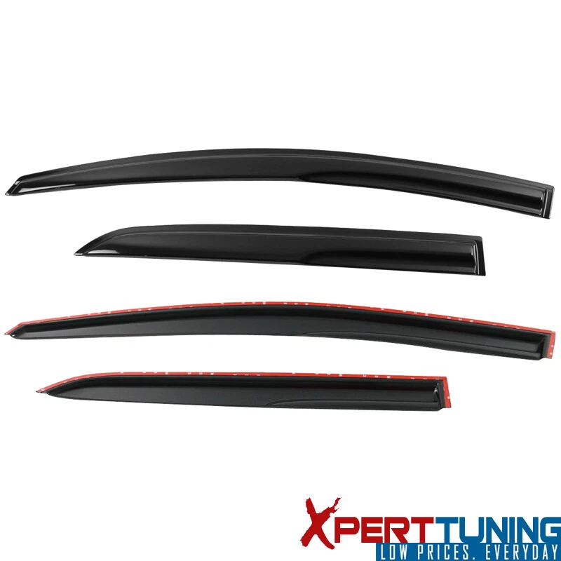 Fits 07-13 Toyota Yaris XP90 Sedan Mugen Acrylic Window Visors Rain Guard 4Pc Foto 3 de 4