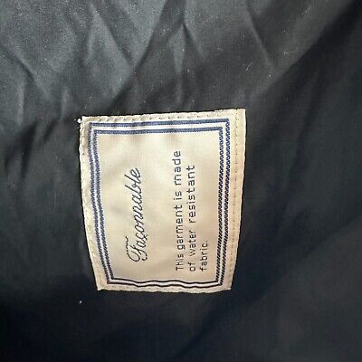 Vintage 90s FACONNABLE Full Zip Overcoat Quilted Black Barn Vintage 90s FACONNABLE Full Zip Overcoat Quilted Black Barn