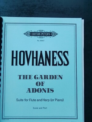 HOVHANESS - The garden of Adonis - Suite für Flöte und Harfe (oder Klavier)