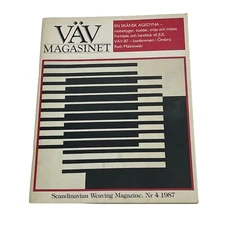 VAV MAGASINET SCANDINAVIAN WEAVING # 4, 1987 WITH ENGLISH TRANSLATION BOOKLET