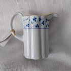I. Godinger & Co. 6.5" Gold Trimmed Porcelain Blue Belle Pitcher w/Saucer In Box — photo 5