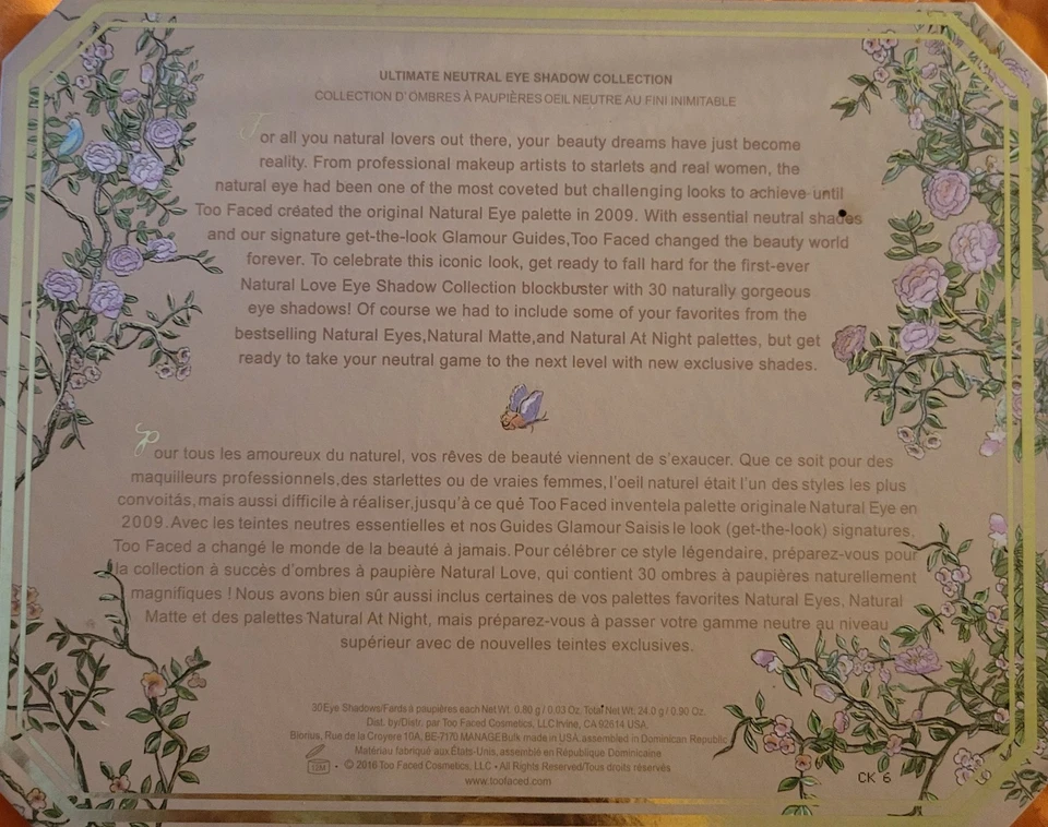 Paleta de sombras de ojos Too Faced Natural Love Ultimate neutra de 30 colores, nueva Foto 4 de 4