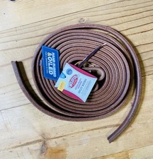 Weaver Working Cowboy Split Reins Heavy Oil Dipped 1/2" x 8' Weighted Ends