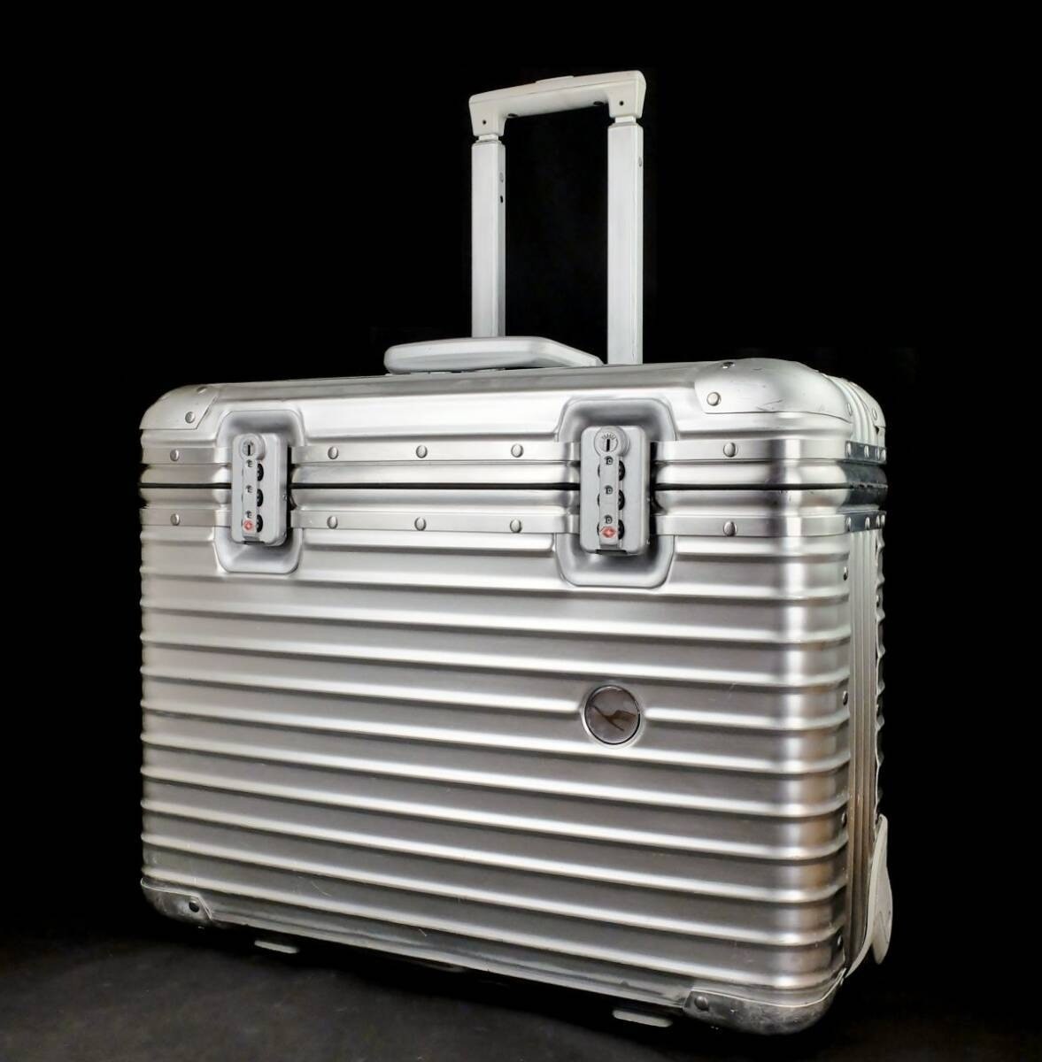 Rimowa Lufthansa 36L Silver Pilot Trolley 2-wheels Carry Case