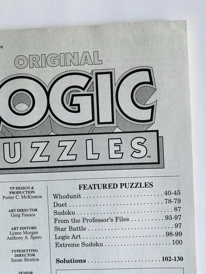 Lot of 2 ORIGINAL LOGIC PROBLEMS  from Dell Penny Press Variety Nov '24 Feb '25 - Image 2 of 4