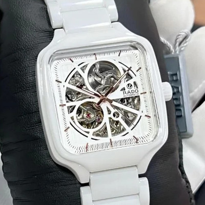Rado Herren/Unisex Uhr True Square Automatic White Ref. R27073012  NEW FULL SET