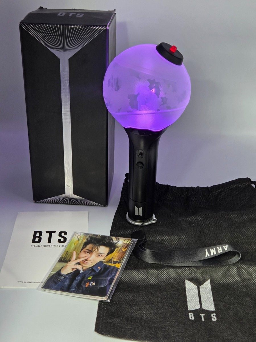 BTS Army Bomb Ver 3 Lightstick - Full Set (7 Photocards) / App