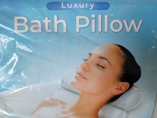 Basic Concepts White Mesh Bath Pillow Luxury Comfortable New